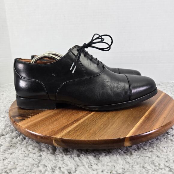 Wolf and Shepherd Mens 7.5EE Black Leather Cap Toe Business Oxford Dress Shoes main image 12
